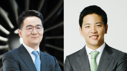 조원태 대한항공 사장(왼쪽부터)과 박세창 아시아나IDT 사장.